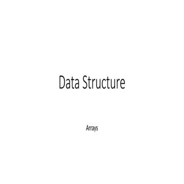 array insertion and deletion basic algorithm . | PPTX