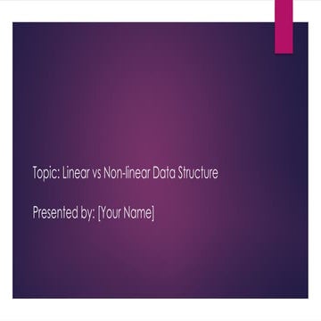 This is all about linear and non-linear data structure.data structure.pptx