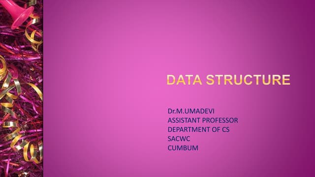 Data structure   stack