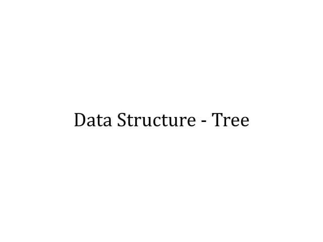 Datastructure tree