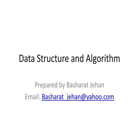Data structure and algorithm All in One | PPT