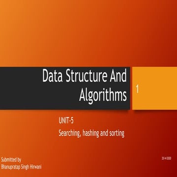 Data structure and algorithms | PPT