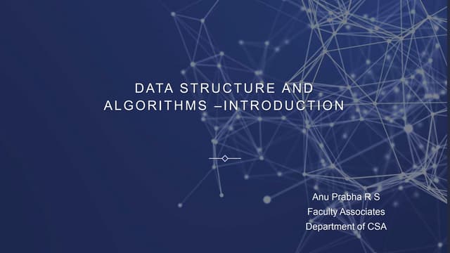 Data Structure and Algorithms –Introduction.pptx