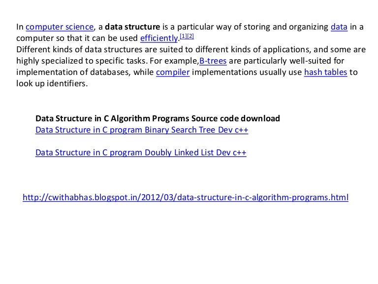 data structure in c download torrent