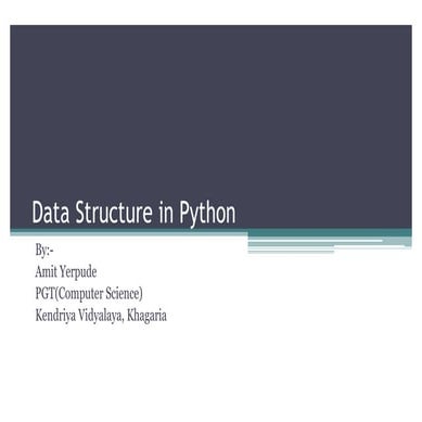 Data Structure in Python.pptx for reference | PPT