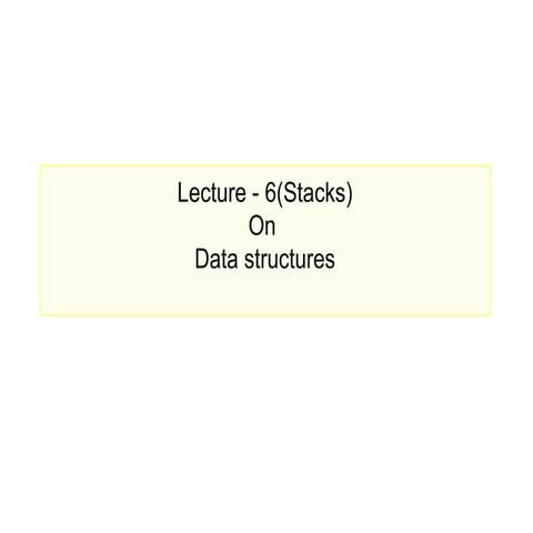 Data structure lecture7 | PPT | Programming Languages | Computing