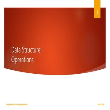 Data structure operations