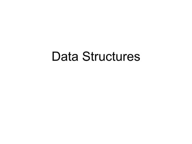 Data structures