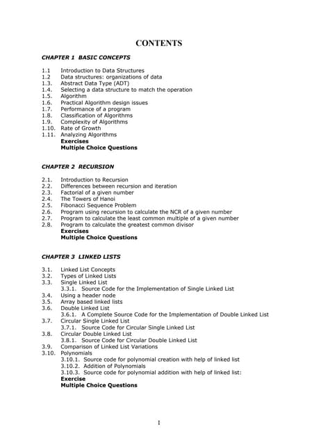 Data structures