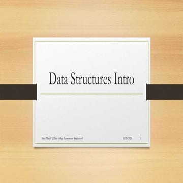 Data structures categories of ds