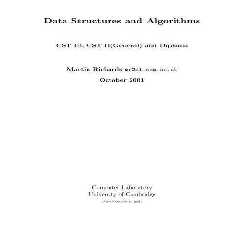 Data structures and algorisms | PDF