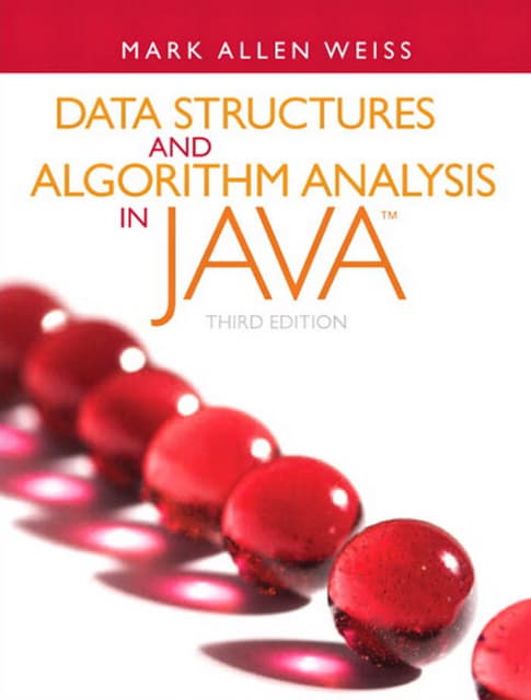 eBook Download Data Structures and Algorithm Analysis in Java, 3e Mark ...