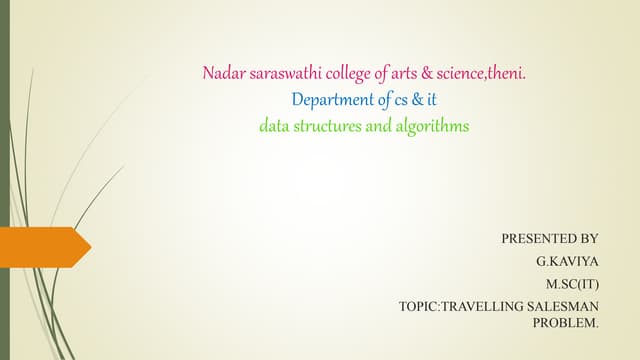 Data structures and algorithms