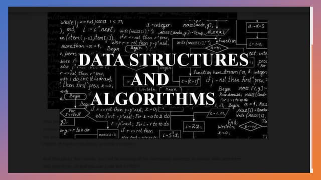 Data Structures and Algorithms Fundamentals