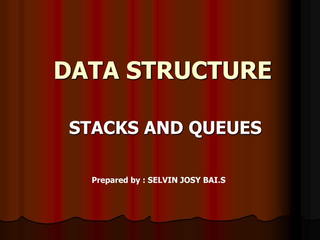 Data structure stack&queue   basics
