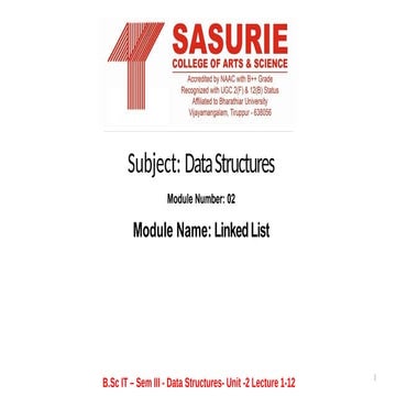 Comprehensive Study of Linked Lists and Dynamic Storage Management in ...