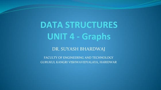 Graph in data structure | PPTX