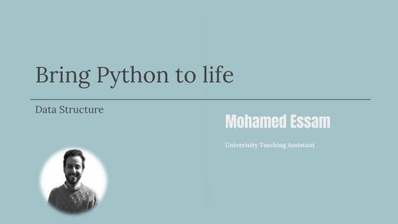 Data structures in python | PPT