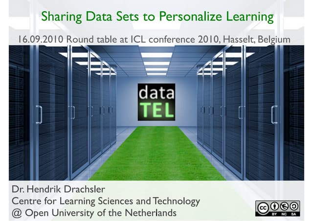 Sharing Data Sets to Personalize Learning