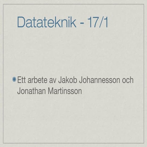 Datatennik   17:1