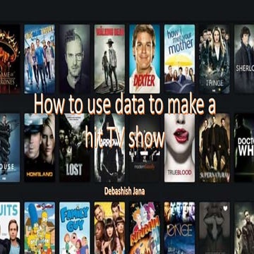 Data to make hit tv show