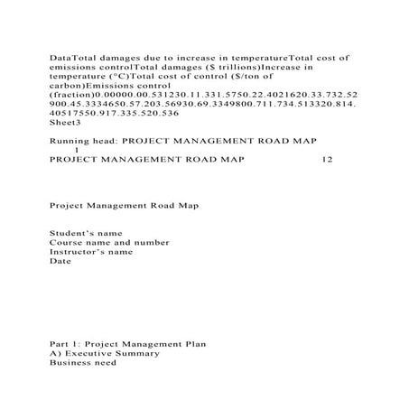DataTotal damages due to increase in temperatureTotal cost of emis.docx