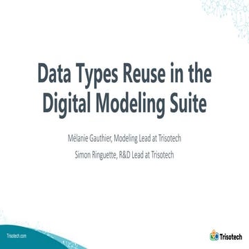 Data Type reused in Digital Modeling Suite