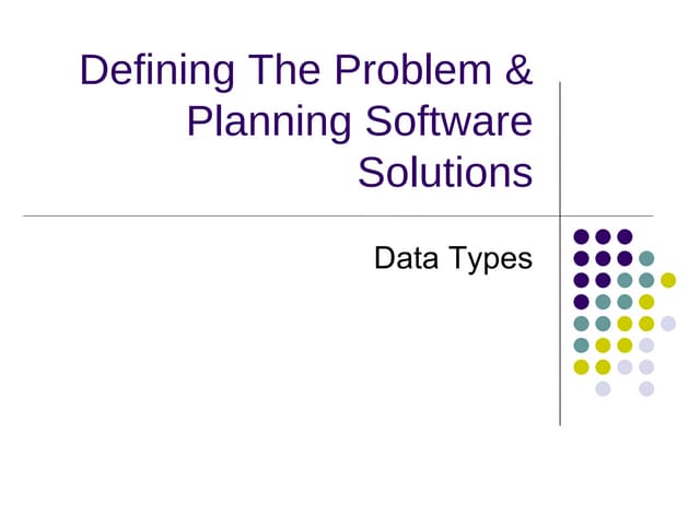 Data types