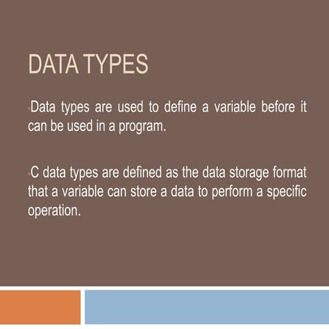 Data types | PPT