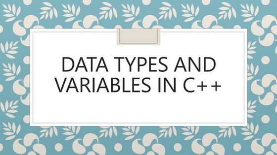what is variables | PPT