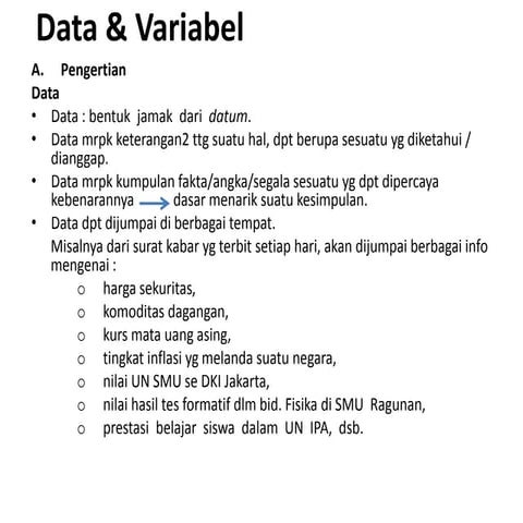 Data & variabel