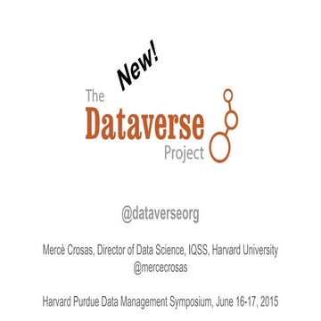 Connecting Dataverse with the Research Life Cycle | PDF
