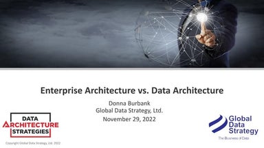 Enterprise Architecture vs. Data Architecture