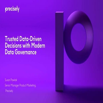 One Data Governance for Them All – Master Data Included