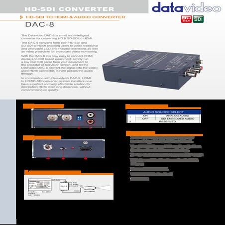 Datavideo DAC-8