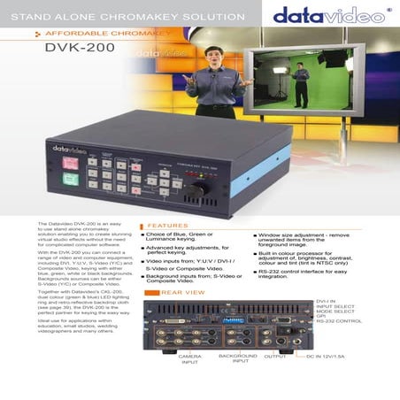 Datavideo DVK-200 Brochure