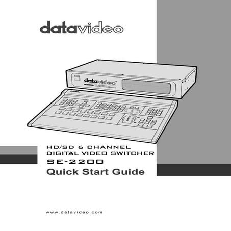 Datavideo SE-2200 6 input HD broadcast quality switcher