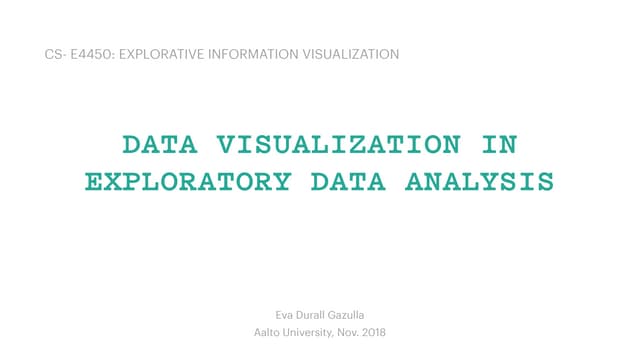 Data Visualization in Exploratory Data Analysis