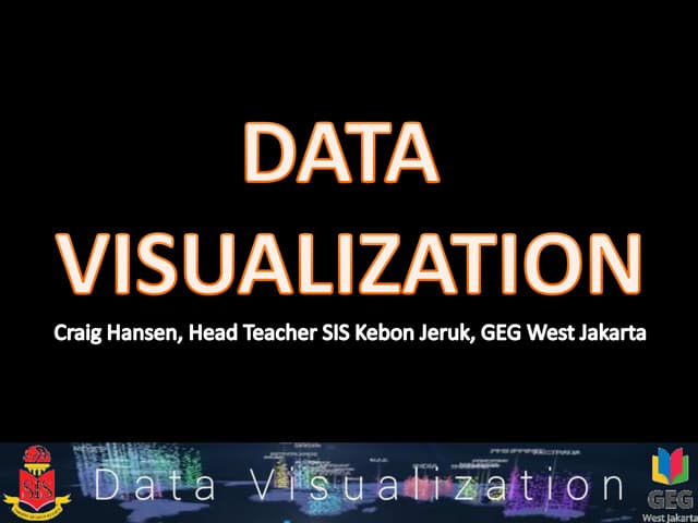 Data visualisation - examples and using Tablau for exciting presentation form...