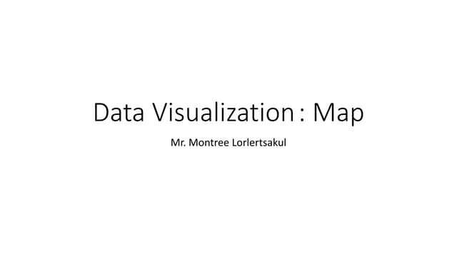 Data visualization. map 