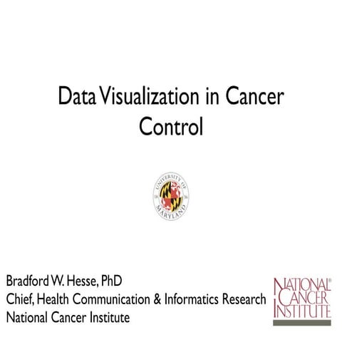 Data visualization in cancer control