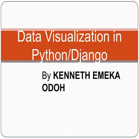 Data Visualization(s) Using Python | PPT