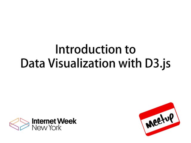 Data visualization with d3 may19