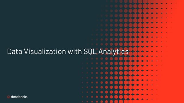 Data visualization with sql analytics