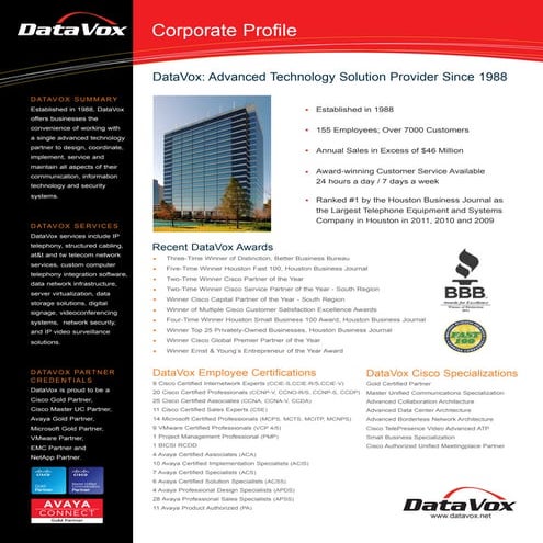 DataVox Profile