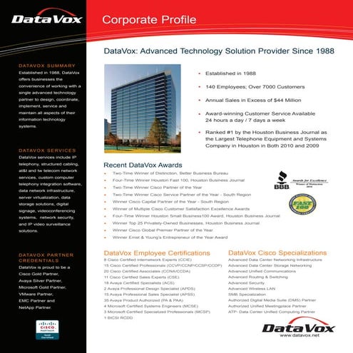 DataVox Company Profile