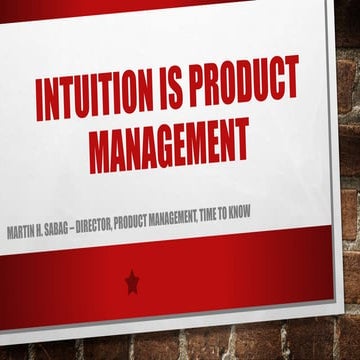 Data vs intuition in Product Management