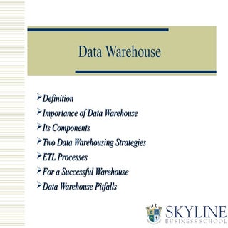 Data Warehouse Basic Guide