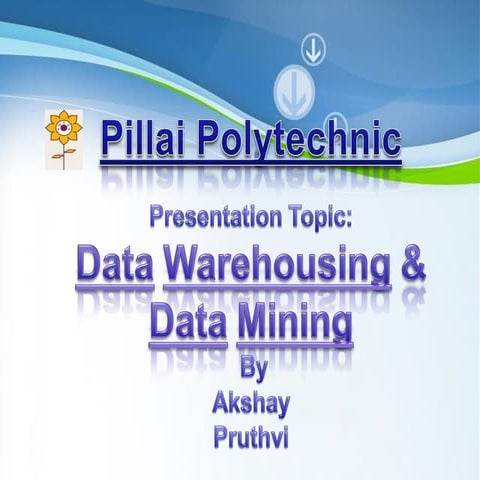 Data warehouse and mining final