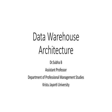 Data Warehouse Architecture Explained for Business Intelligence and ...